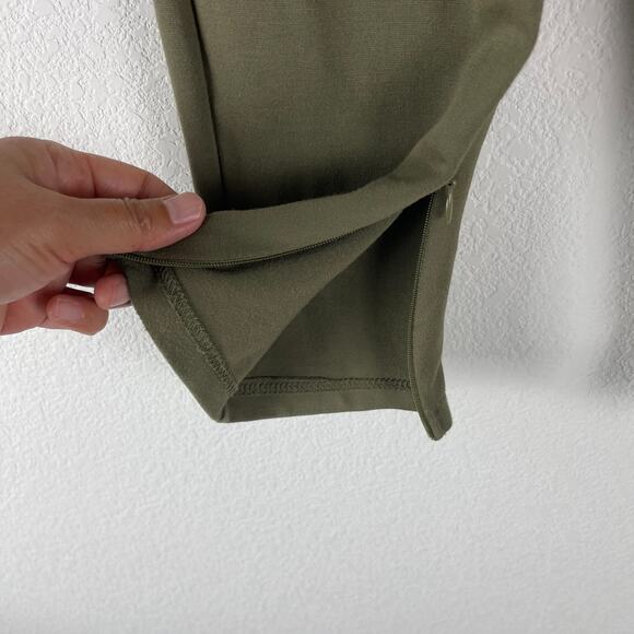 Fabletics 24/7 Skinny Pants Womens Small Green High Rise Side Zip Classic - Picture 9 of 16
